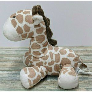2015 CARTERS Plush Animated MUSICAL GIRAFFE Tan Brown White Baby Wind Up Toy